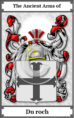 Du roch Family Crest Download (JPG)  Book Plated - 150 DPI